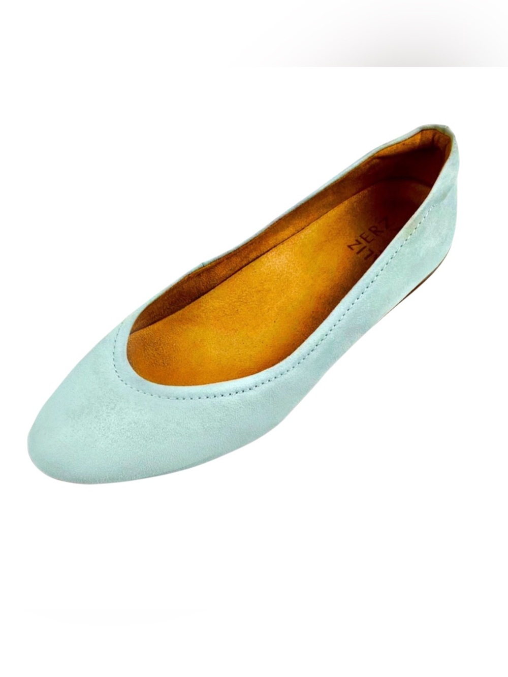 Naturalizer Powder Blue Faux Suede Ballet Flats Size 8